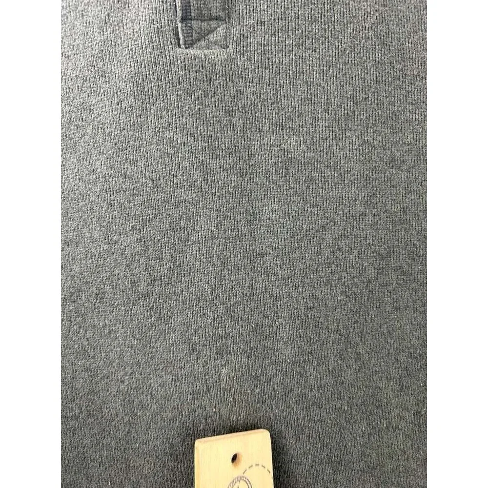 The North Face Men's XXL Hoodie 1/4 Button Sweatshirt Charcoal Gray